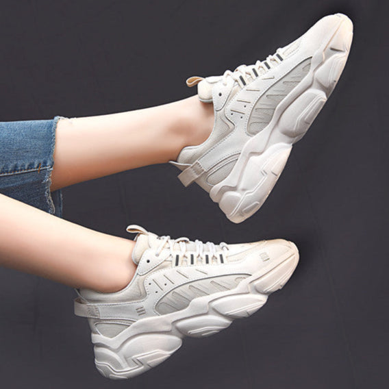 Sneakers z Grubą Podeszwą i Platformą Wodoodporną | Idealne na Wszystkie Pory Roku