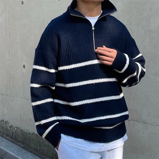 Stylowy Sweter z Półzamkiem do Uniwersalnych Stylizacji na Chłodniejsze Dni
