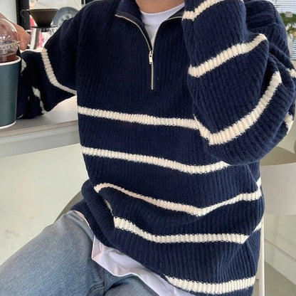 Stylowy Sweter z Półzamkiem do Uniwersalnych Stylizacji na Chłodniejsze Dni