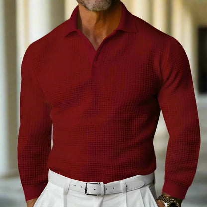 Wyrafinowany Sweter Polo z Plecionki