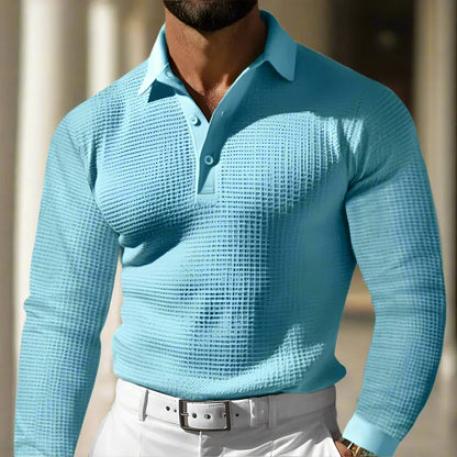 Wyrafinowany Sweter Polo z Plecionki