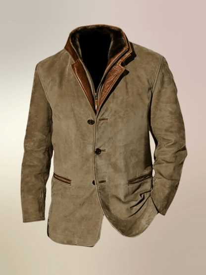 Męska Marynarka Vintage o Klasycznych Detalach
